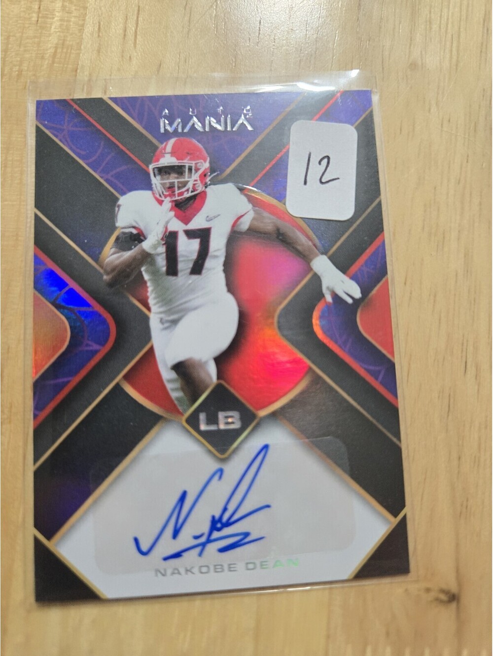 2022 Wild Card Auto Mania -Nakobe Dean #AM-TH30 ..